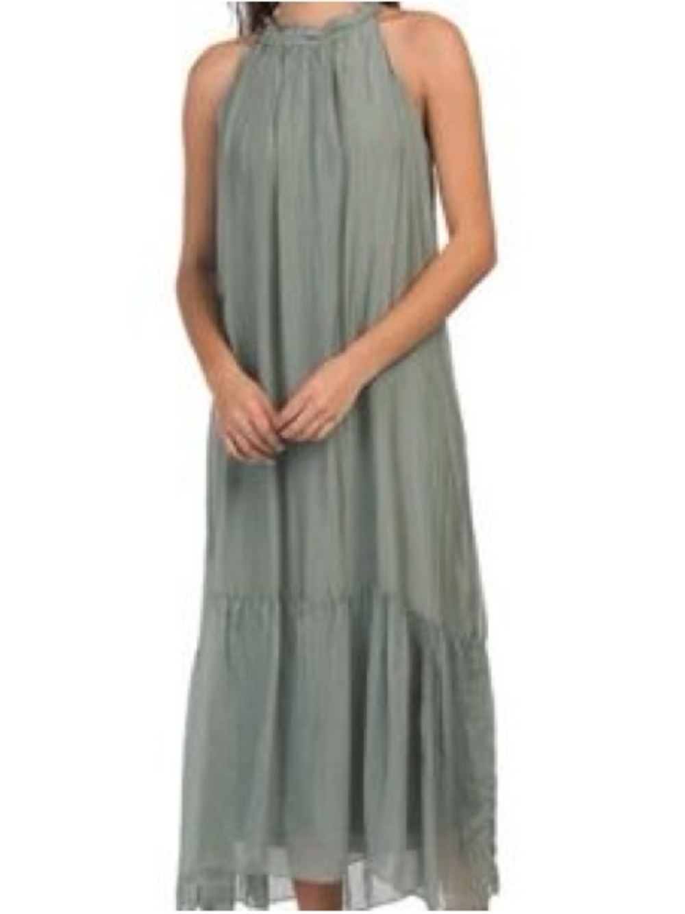 Lara Guidotti Made in Italy Silk Halter Dress